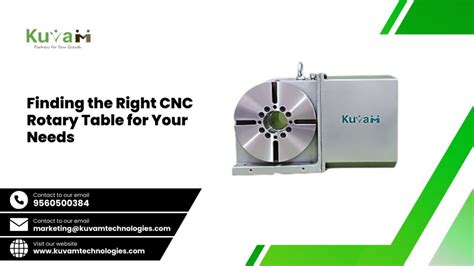 Finding the Right CNC Rotary Table for Your Needs.